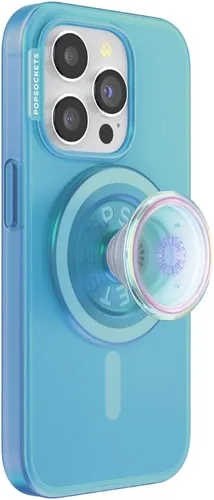 Vista 8 de PopSockets Funda para iPhone 15 con agarre para teléfono y deslizador compatible con MagSafe, Funda para iPhone 15, Compatible con carga inalámbrica