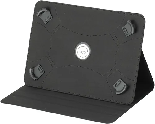 Vista 2 de Funda Universal para Tablet de 9-10,1 pulgadas, para SAIWAN D10A (10,1"), con Correa de Fijación de Silicona Ajustable - Negro WYTDY