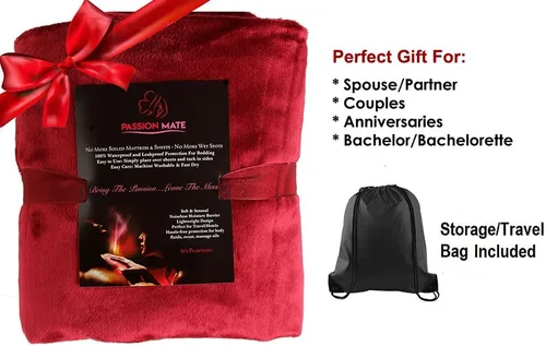 Vista 6 de Almohadilla de cama 100% impermeable y a prueba de manchas, masaje para parejas, ultrasuave, silenciosa, protector de sábanas de lujo con lados