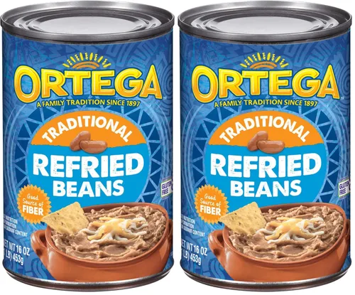 Vista 9 de Ortega Frijoles refritos, sin grasa, 16 onzas (paquete de 12)