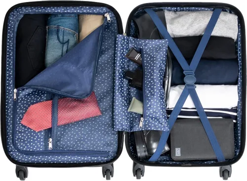 Vista 8 de Ben Sherman Equipaje Hereford vertical de viaje giratorio, Verde (Pepper Green), Maleta vertical de viaje con ruedas Hereford