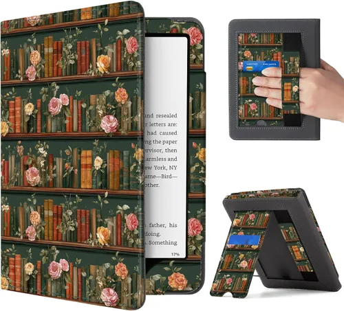 Vista 30 de CoBak - Funda con soporte para lector de libros electrónicos de 6.8 pulgadas - Funda con función de encendido y apagado automático, ranura