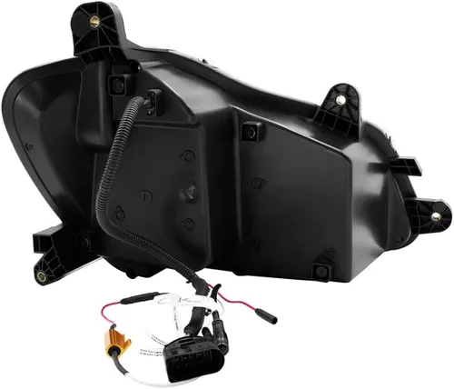 Vista 4 de Faros LED cromados para Kenworth T680 2013-21 conductor y pasajero