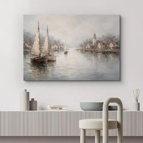 Vista 121 de wall26 Prado con álamos por Claude Monet - Arte moderno impresionista, arte en lienzo para el hogar, 12 x 18 pulgadas