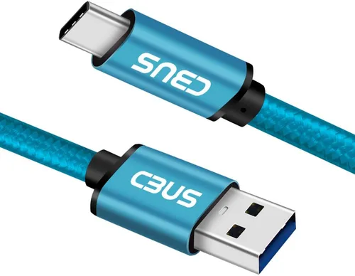 Vista 5 de CBUS Cable USB C, cable de carga rápida trenzado USB A a USB C de 3 pies tipo C para Samsung Galaxy S23/S22/S21/S20/S10/Plus/Ultra/FE, A03s, A12