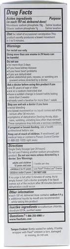 Vista 4 de Choice One Fleet - Enema salino laxante extra de 7.8 onzas