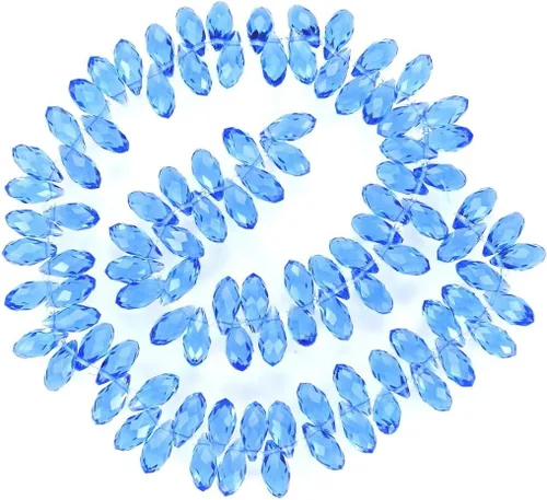 Vista 16 de 200pcs Checa 0.472 in Lágrima facetada Briolette Cristal Perlas Colgante de gota a granel Amatista Púrpura