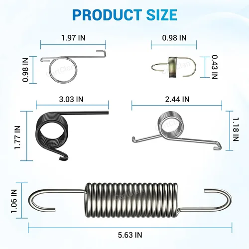 Vista 4 de Kit de resorte de retorno de pedal de freno, adecuado para Yamaha Drive 2012 en adelante carrito de golf OEM # JW8-F7316-00-00 JW8-F7426-00-00