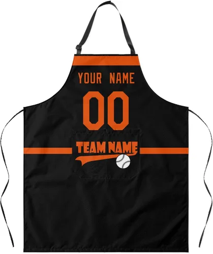 Vista 12 de ANTKING Custom Apron with Pocket Custom Any Name and Any Number Gifts for Dad Men Fans