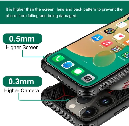 Vista 2 de DJSOK Compatible con iPhone personalizado de béisbol deportivo, cubierta de teléfono personalizada con número de nombre para iPhone 17/16/15/14 Pro