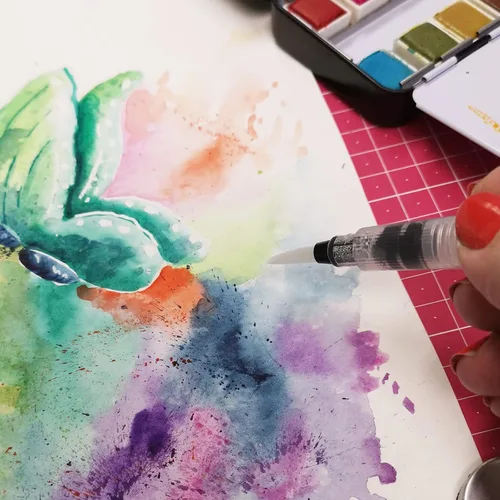 Vista 4 de Vaessen Creative VARTA Florence - Papel A4 para acuarela, 10 hojas para pintar, manuales, proyectos de arte y más, calidad artística, calidad
