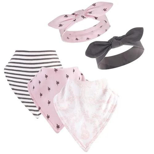 Vista 2 de Yoga Sprout Juego de babero y accesorios de bandana, 5 piezas, flechas