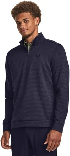 Vista 23 de Under Armour Suéter Storm SweaterFleece para hombre con cuarto de cremallera (001) negro/blanco/negro