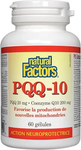 Vista 3 de Natural Factors, PQQ-10, apoya la energía y el envejecimiento saludable, suplemento dietético, 30 cápsulas blandas (30 porciones)