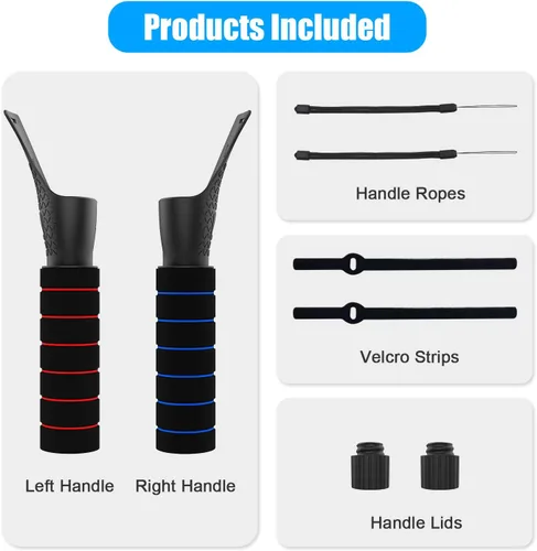 Vista 7 de UPOK Dual Handles Extension Grips for Oculus Quest 2 Quest or Rift S Controllers Playing Beat Saber Games Sturdy Comfortable to Grip Controller