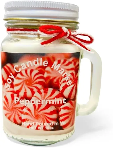 Vista 119 de Velas perfumadas de soja Velas hechas a mano y altamente aromáticas que queman hasta 85 horas en tarro de cristal, perfectas para decoración