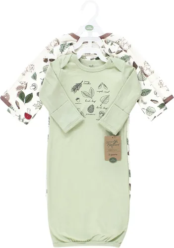 Vista 9 de Touched by Nature - Camisones unisex de algodón orgánico para bebé