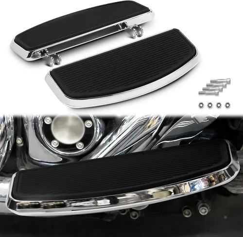 Vista 9 de Tabla de piso para pasajero de motocicleta Streamliner con kit de soporte de montaje Compatible con Harley Touring, Road Glide, Street Glide, Road
