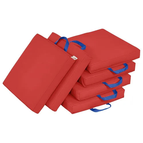 Vista 28 de ECR4Kids SoftZone - Cojines de suelo, cuadrados, asientos flexibles, surtidos, 6 piezas