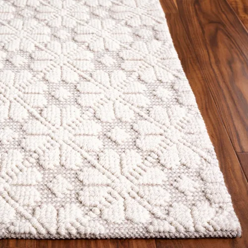 Vista 4 de SAFAVIEH Vermont Collection - Alfombra de pasillo, 2 pies 3 pulgadas x 6 pies, color marfil, lana hecha a mano, ideal para zonas de alto tráfico