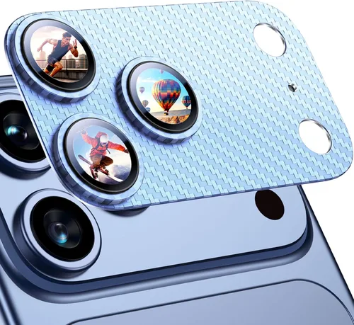 Vista 104 de Uyiton para iPhone 13 Pro/iPhone 13 Pro Max Protector de Lente de Cámara, [Fuerte Adhesión] [Protección contra Caídas] Cubierta de Cámara Posterior