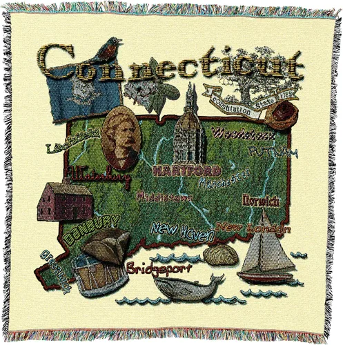 Vista 30 de Pure Country Weavers State of Alabama - Manta cuadrada para regalo, manta de tapiz tejida de algodón, fabricada en los Estados Unidos
