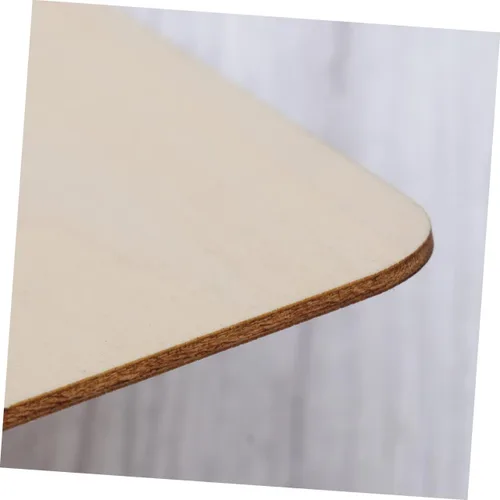 Vista 7 de NOLITOY Piezas de madera contrachapada de madera para manualidades, piezas de madera sin terminar, pieza de madera para bricolaje, rebanada