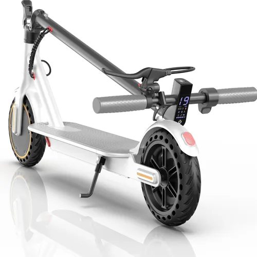Vista 12 de Scooter eléctrico, scooter E de largo alcance de 21-35 mi para adultos Negro y naranja