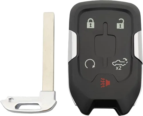 Vista 2 de Funda de repuesto para llavero de 5 botones para Chevy Silverado 1500 2500HD 3500HD GMC Sierra sin llave