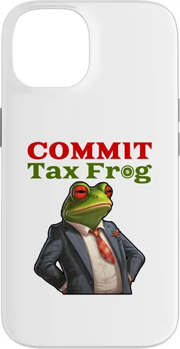 Vista 4 de Funda para iPhone 16 Commit Tax Frog Funny Fraud Meme Case