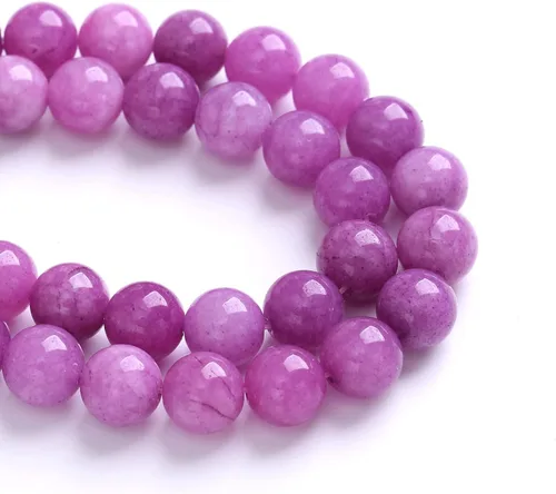 Vista 113 de 4MM 86 piezas Cuentas sueltas de piedra natural de amazonita calcedonia para hacer joyería DIY Pulsera Collar 1 hebra