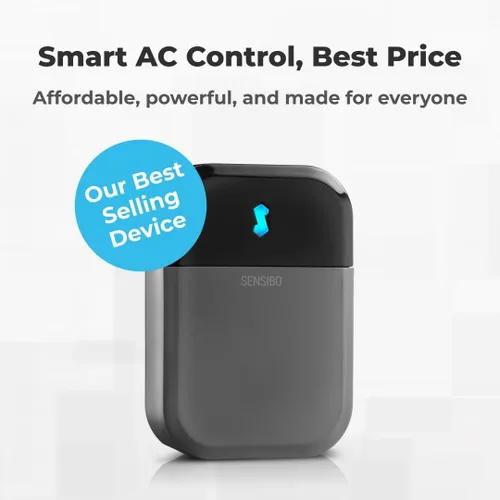 Vista 2 de Sensibo Sky control para aire acondicionado con Wi-Fi, compatible con iOS y Android, funciona con Amazon Alexa & Google Home