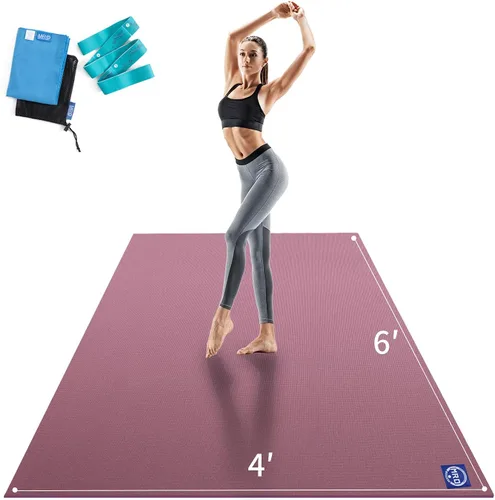 Vista 13 de MRO Extra Large Yoga Mat, 12'x6'/9'x6'/7'x5'/6'x4' (9MM)