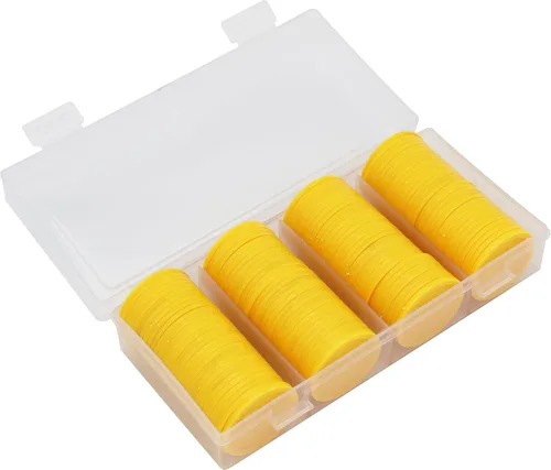 Vista 18 de Caja de 1.37 pulgadas de 120 monedas de conteo para fichas de póquer y monedas de juego (negro, 1.37 pulgadas)