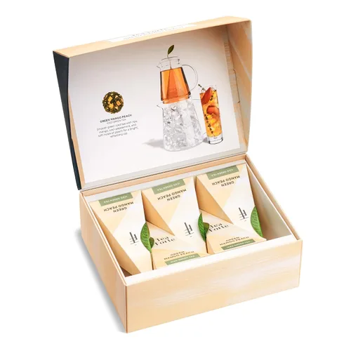 Vista 21 de Tea Forte Tea Over Ice Blue Mint Nectar - Mezcla Premium de té helado de hierbas orgánicas sin cafeína, 5 bolsas de té con infusor piramidal hechas
