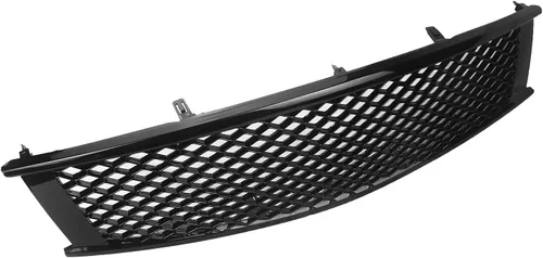 Vista 4 de Rejilla de parachoques delantero compatible con Infiniti 2008-2013 G37 Rejilla de parachoques de malla negro brillante