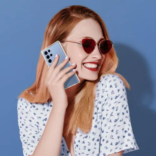 Vista 7 de ULAK Funda transparente para Galaxy S23 Ultra, resistente a prueba de golpes, funda de TPU suave, funda protectora transparente para Samsung Galaxy