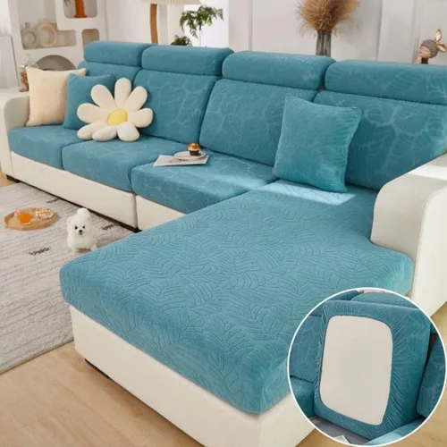 Vista 22 de Funda mágica universal para interior de sofá, funda de sofá resistente al desgaste, funda de sofá modular en forma de L, diván con cojín separado