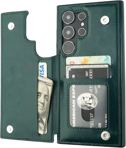 Vista 118 de ONETOP - Funda tipo cartera para Samsung Galaxy S22 con tarjetero, color negro Kickstand,ID/Cash Holder,Case Wallet with Card Slots,Double