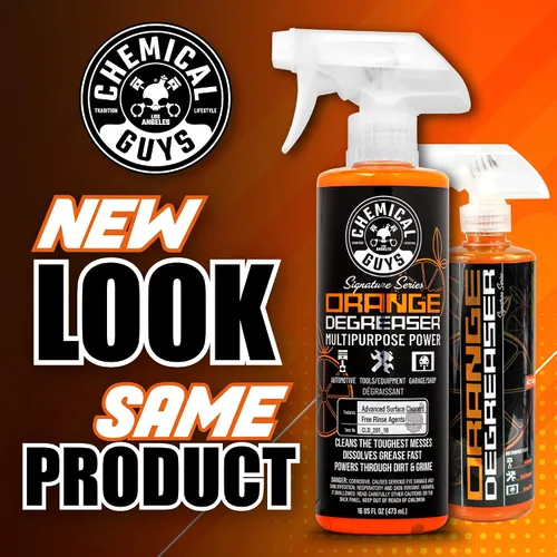 Vista 8 de Chemical Guys CLD_203_16 Signature Series Limpiador de ruedas, azul, 16 onzas con desengrasante naranja Signature Series, 16 onzas con limpiador