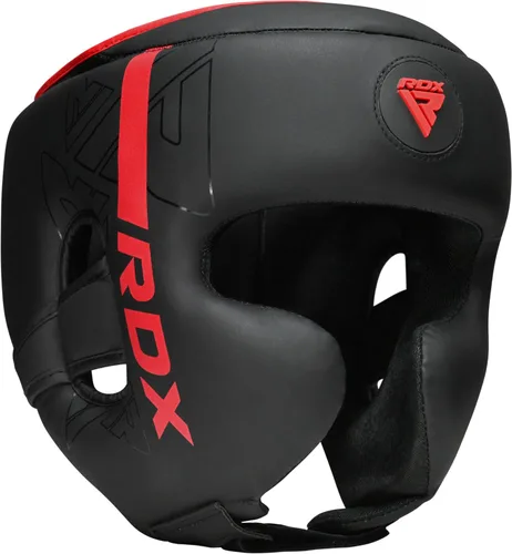 Vista 11 de RDX Casco de boxeo, entrenamiento de MMA, Kara acolchado ajustable, casco de Muay Thai, Kickboxing, Sparring, Artes Marciales, Karate, casco