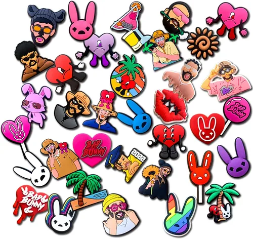 Vista 5 de Keapenthus 35 dijes de decoración de zapatos para decoración de sandalias para niños, niñas, adolescentes, hombres, mujeres, adultos, recuerdos
