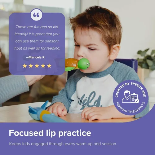 Vista 5 de TalkTools Jiggler - Masajeador facial oral - Herramienta de conciencia sensorial para mandíbula y labios Mejora las habilidades del habla