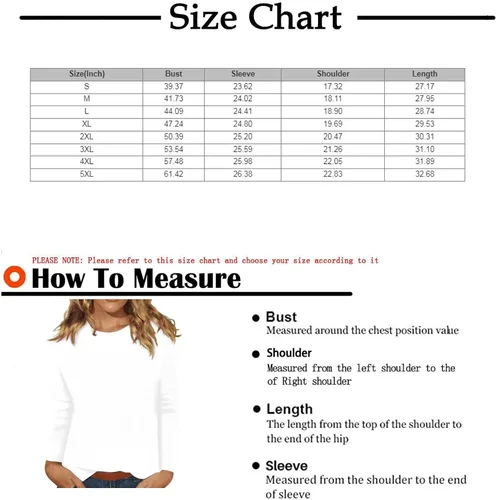 Vista 5 de GONEBIN Camisas de manga larga para mujer, camisetas de manga larga con estampado bonito, blusas casuales de talla extragrande, básicas, sin botones