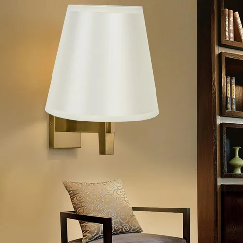 Vista 3 de 2 pantallas de tela para lámpara, con clip E14, cubierta de lámpara de mesa, pantalla de lámpara para el hogar, oficina, pasillo, decoración de Beige