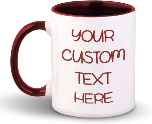 Vista 8 de Taza de café personalizada, texto personalizado en taza de café personalizada, taza personalizable, divertidos regalos personalizados, taza de té