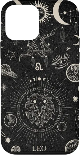 Vista 16 de Galaxy Zodiac Sign Astrological Celestial Aesthetic Leo Case for iPhone 17