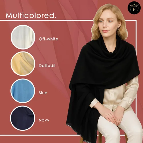 Vista 6 de PASHWRAP Chal de lana merino para mujer, lujoso, cálido y grande, chal de lana pura para vestidos de noche y boda
