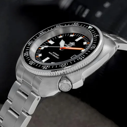 Vista 6 de ADDIESDIVE Reloj Automático de Buceo 200 M Reloj para Hombre Luminiscente Mecánico NH35A Analógico Acero Inoxidable AD2081 acero negro