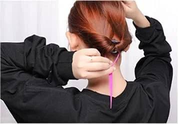Vista 8 de 1 Unidad(2 piezas) Plástico Magic Hair Braid Cola de caballo Herramienta Clip Herramienta Simple DIY Estilo de Cabello Accesorios Estilo Estilo Azul